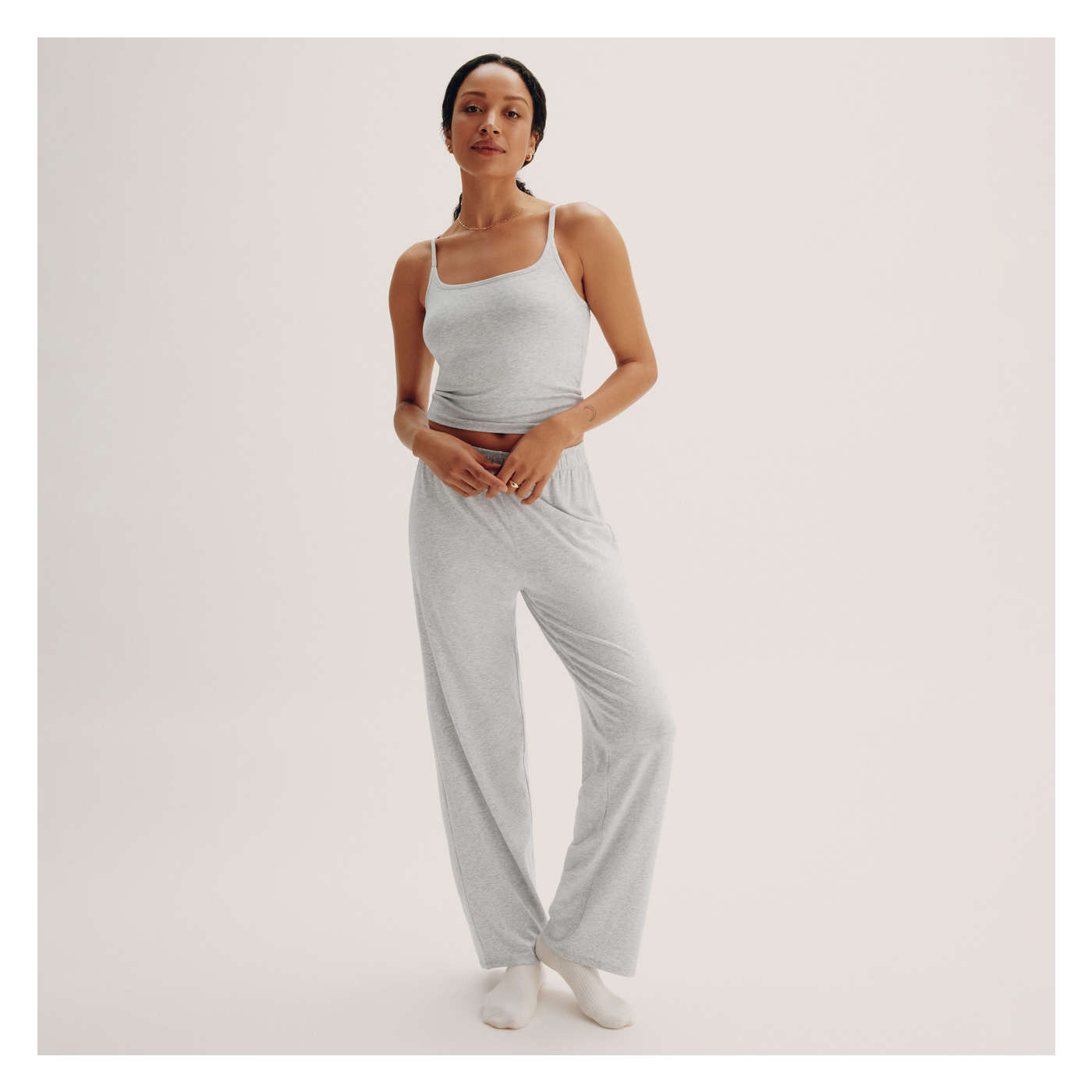 Modal Sleep Tank in Light Grey Mix from Joe Fresh